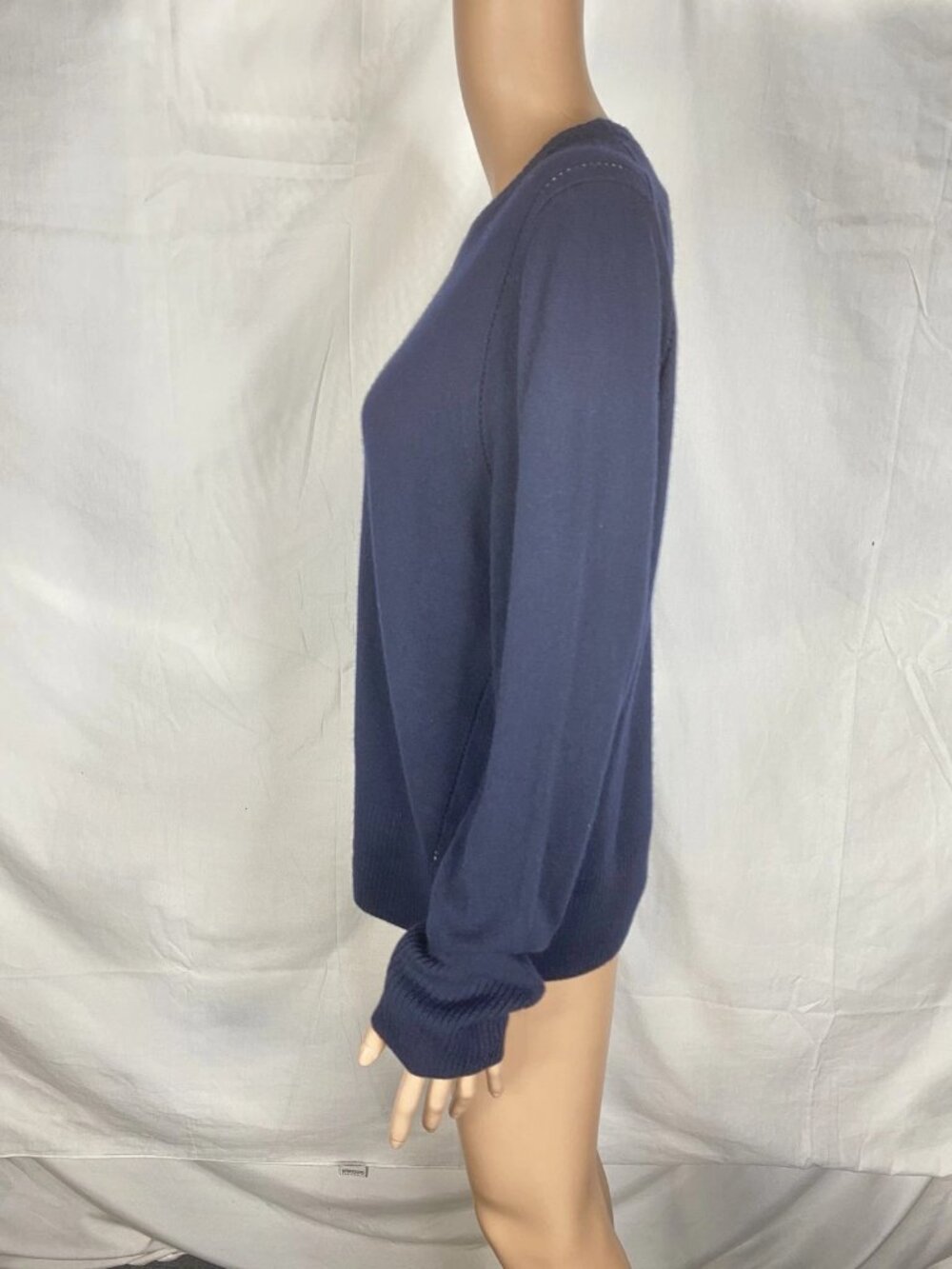 Reiss Womens Anya Wool Blend Open Stitch Sweater Size XL Navy Blue - Picture 10 of 16